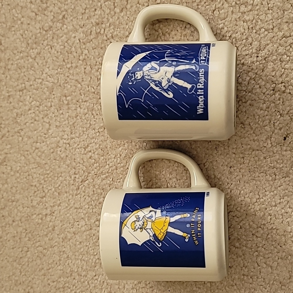 Vintage Morton Salt Mugs
